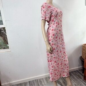 Kamali & CO. Floral bohoV- neck vintage maxi dress